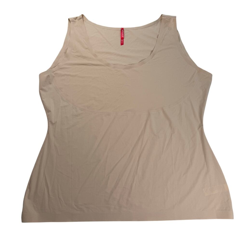 SPANX Thinstincts Tank Top Women's 3X Nude Beige Seamless Shapewear Smoothing
